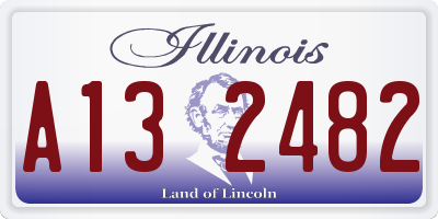 IL license plate A132482