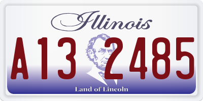IL license plate A132485