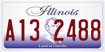 IL license plate A132488