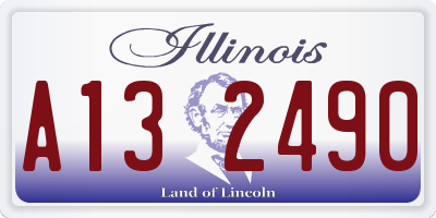 IL license plate A132490
