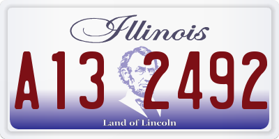IL license plate A132492