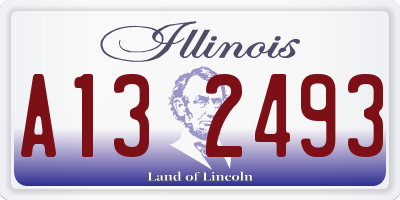 IL license plate A132493