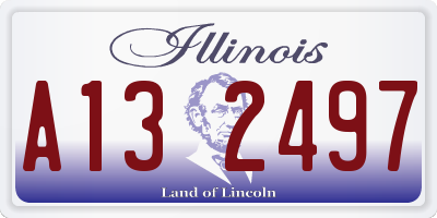 IL license plate A132497