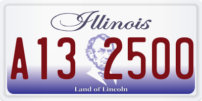 IL license plate A132500