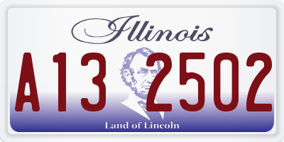 IL license plate A132502