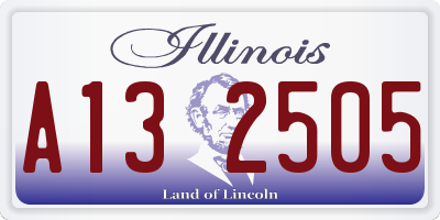 IL license plate A132505