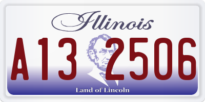 IL license plate A132506