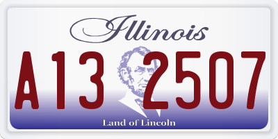 IL license plate A132507