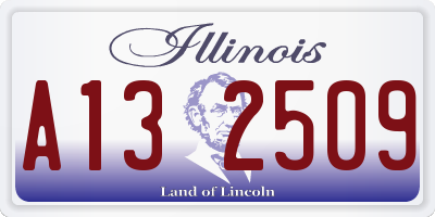 IL license plate A132509