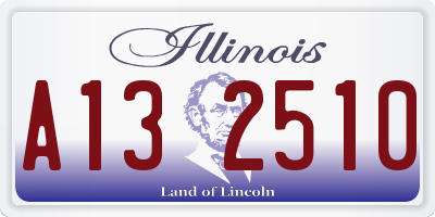 IL license plate A132510