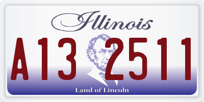 IL license plate A132511