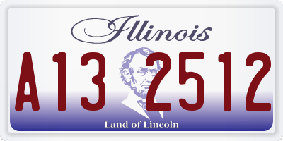 IL license plate A132512
