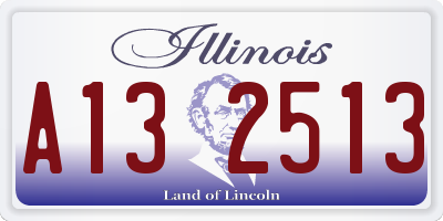 IL license plate A132513