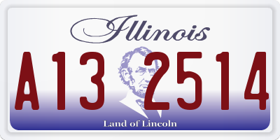 IL license plate A132514