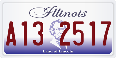 IL license plate A132517