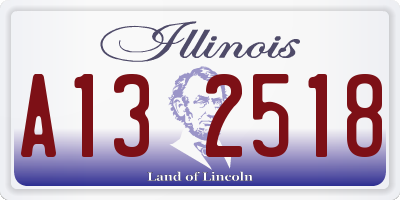 IL license plate A132518