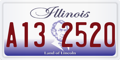 IL license plate A132520