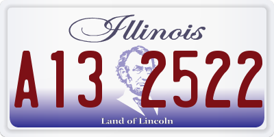 IL license plate A132522