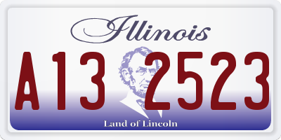 IL license plate A132523