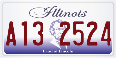 IL license plate A132524