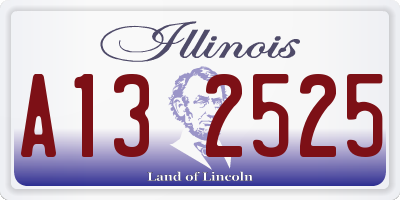 IL license plate A132525