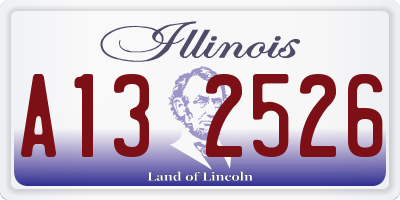 IL license plate A132526