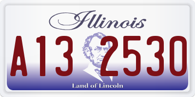 IL license plate A132530