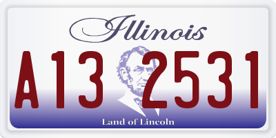 IL license plate A132531