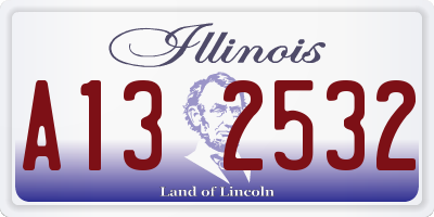 IL license plate A132532