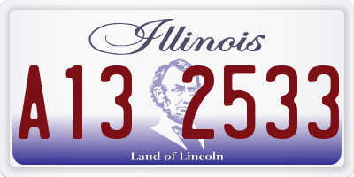 IL license plate A132533