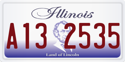IL license plate A132535