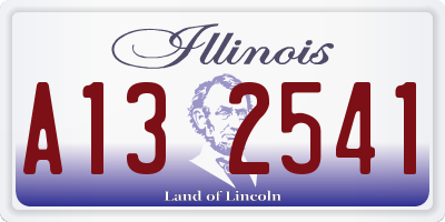 IL license plate A132541