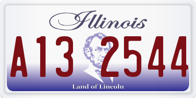 IL license plate A132544