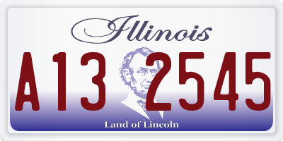 IL license plate A132545