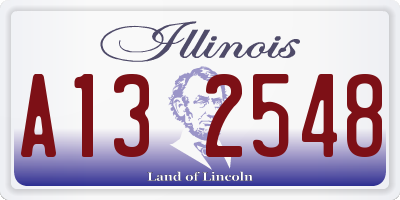 IL license plate A132548