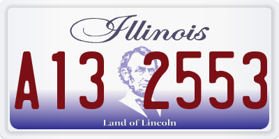 IL license plate A132553