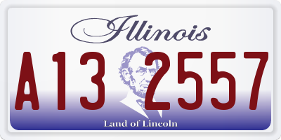 IL license plate A132557