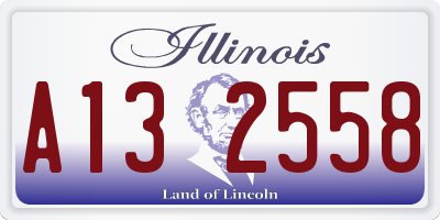 IL license plate A132558
