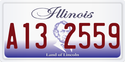 IL license plate A132559