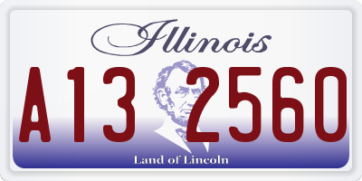 IL license plate A132560
