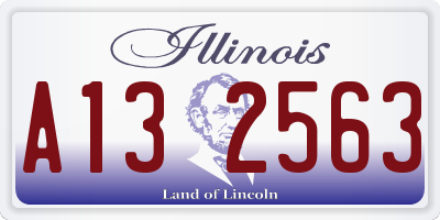 IL license plate A132563