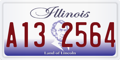 IL license plate A132564