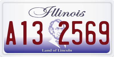 IL license plate A132569