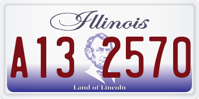 IL license plate A132570