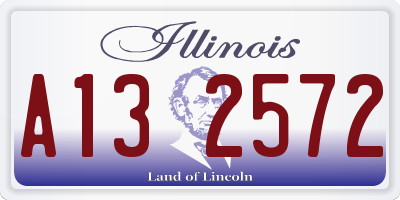 IL license plate A132572