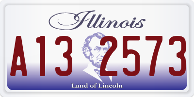 IL license plate A132573