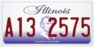 IL license plate A132575