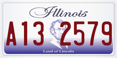 IL license plate A132579