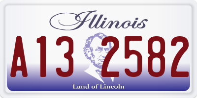 IL license plate A132582