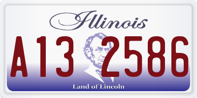IL license plate A132586